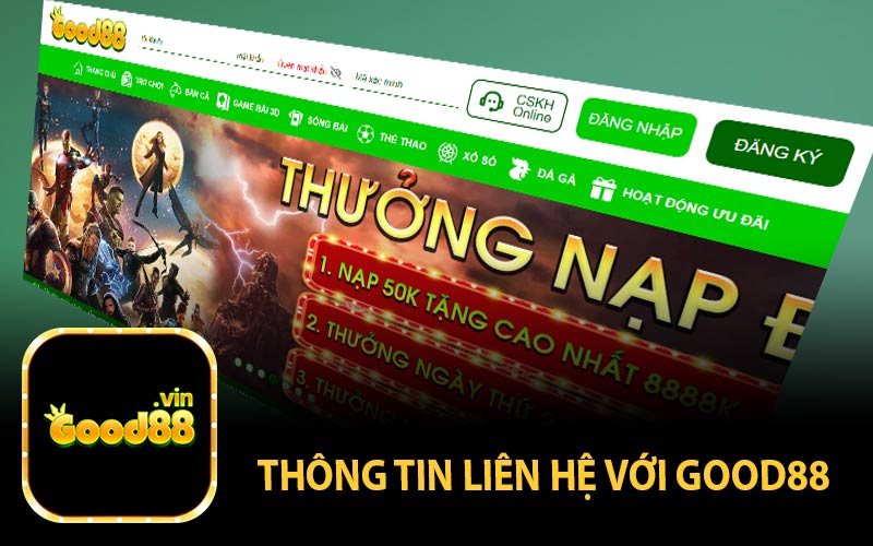 Thông tin liên hệ với GOOD88